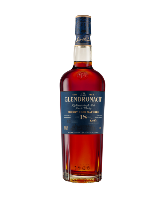 the glendronach 18 year old single malt scotch whisky
